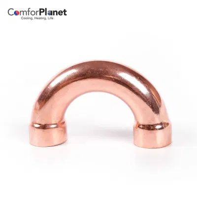 Peças de refrigeração com preço de fábrica na China Curva de retorno de encaixe de cobre para ar condicionado