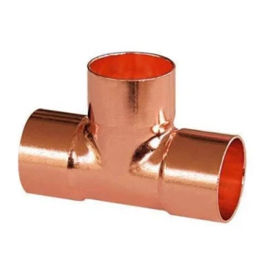 T de refrigeração de cobre igual acessórios para tubos de ar condicionado de fabricação na China